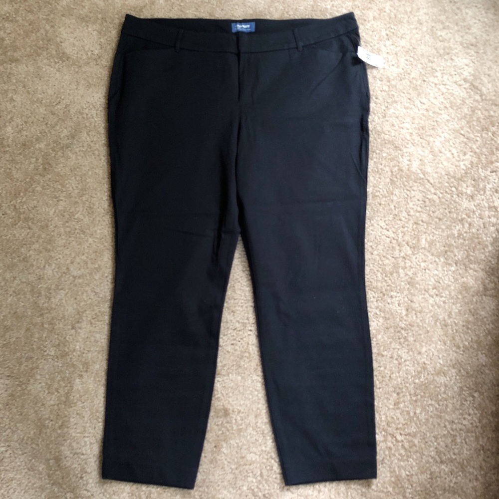 Pixie mid rise black pants